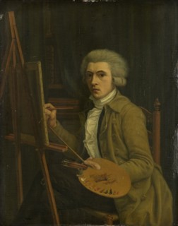 Portrait of a Painter, probably the Artist himself, Willem Uppink, 1788