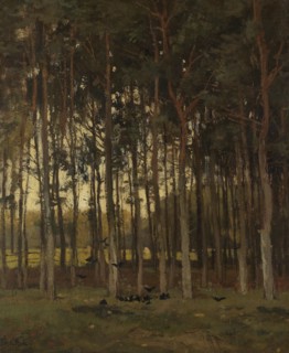 Forest scene, Théophile de Bock, c. 1870 - c. 1904