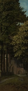 View in a Forest, outer left wing of a triptych, Gerard David, c. 1505 - c. 1515