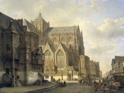 Cityscape, Kasparus Karsen, 1840 - 1880