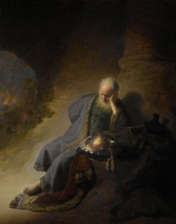 Jeremiah Lamenting the Destruction of Jerusalem, Rembrandt Harmensz. van Rijn, 1630
