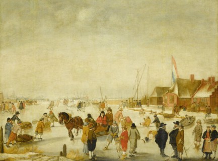 Amusement on the Ice, Barend Avercamp, 1630 - 1679