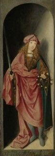 Saint Valerian, left wing of a triptych, attributed to Master of the Brunswick Diptych, c. 1490 - c
