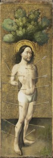 Saint Sebastian, circle of Meester E.S., c. 1460