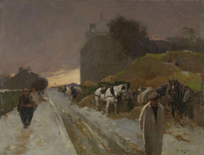 Montmartre, Paris, in winter France, Willem de Zwart, 1885 - 1931