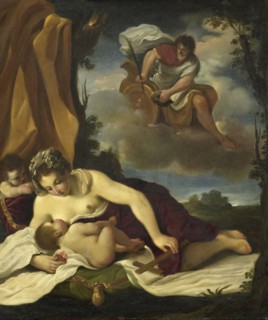 Caritas, copy after Guercino, 1610 - 1716