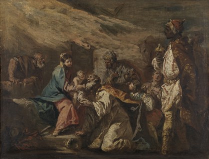 Adoration of the Magi, attributed to Gasparo Diziani, 1705 - 1760