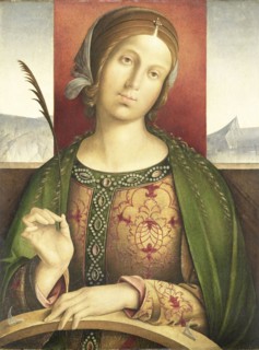 Saint Catherine of Alexandria, attributed to Francesco Zaganelli di Bosio, 1500 - 1530