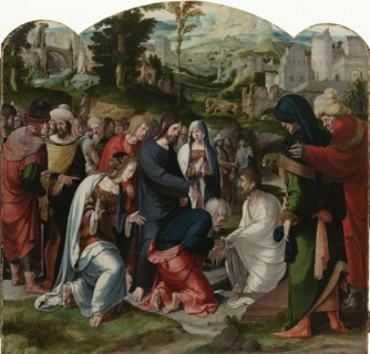 The Raising of Lazarus, attributed to Aertgen Claesz van Leyden, c. 1530 - c. 1535