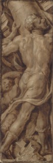Samson Destroying the Temple (Death of Samson), Maarten van Heemskerck, c. 1550 - c. 1560