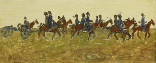 Hussars on maneuver, George Hendrik Breitner, c. 1880 - c. 1923