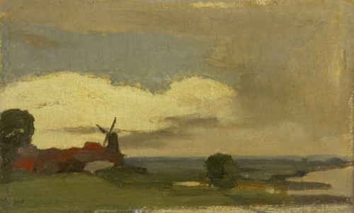 Landscape with the mill Wijk bij Duurstede, The Netherlands, Willem Witsen, 1885 - 1923