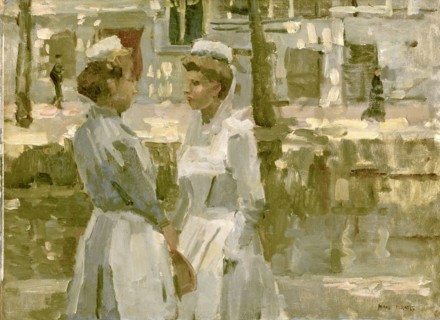 Amsterdam household maids, The Netherlands, Isaac Israels, c. 1890 - c. 1900