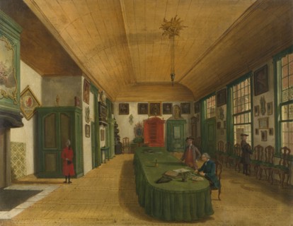 Interior of the Hall of the Art Is Obtained by Labor Society in Leiden, The Netherlands, Paulus