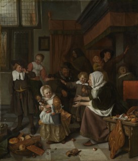 The Feast of St Nicholas, Jan Havicksz. Steen, 1665 - 1668