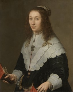 Portrait of Catharina van Well, Wife of Guilliaam van Bleyswijk, Gerard van Kuijl, 1640 - 1660