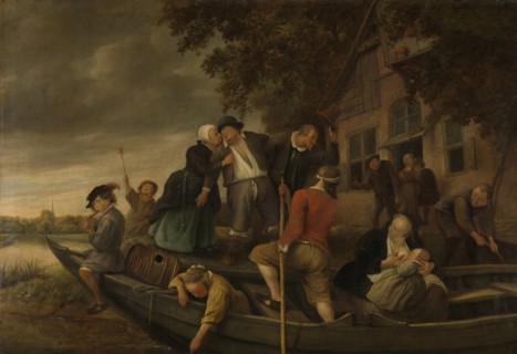 The merry homecoming, Jan Havicksz. Steen, 1670 - 1679