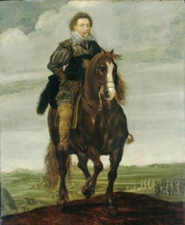 Portrait of Prince Frederick Henry on horseback, Pauwels van Hillegaert, c. 1629 - c. 1635