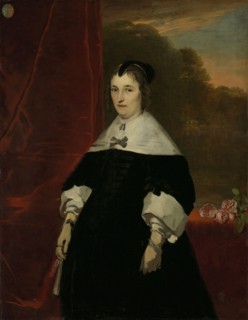 Machteld Bas (d 1681). Wife of Abraham de Visscher, attributed to Abraham van den Tempel, 1667 -