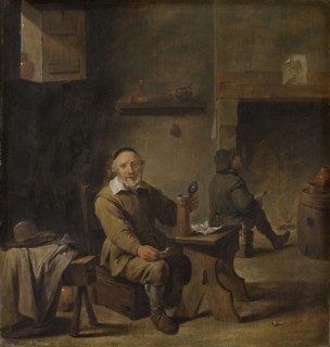 The Old Beer Drinker, copy after David Teniers (II), 1640 - 1660
