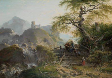 Mountainous Landscape near DÃ¼sseldorf, Germany, Gerard van Nijmegen, 1790