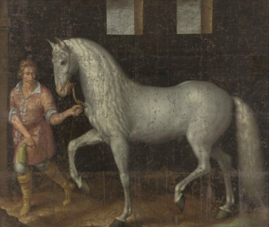 Spanish Warhorse Captured at the Battle of Nieuwpoort by Lodewijk GÃ¼nther of Nassau-Siegen from