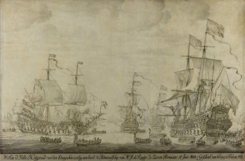 Council of War aboard The Seven Provinces, the Flagship of Michiel Adriaensz de Ruyter, 10 June