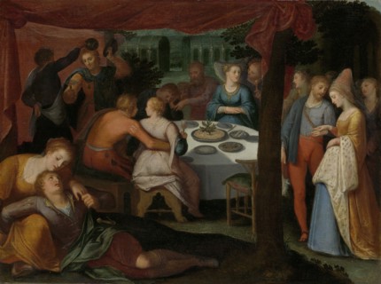 Evening Meal in the Woods, Otto van Veen, 1600 - 1613
