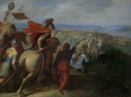 The Romans under Cerealis Defeat Claudius Civilis and the Batavians following betrayal from within,
