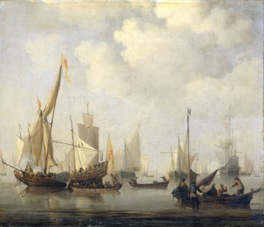 A Calm at Sea, Willem van de Velde, II, 1650 - 1707