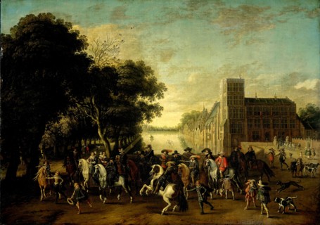 Prince Maurice in the Society of Prince Frederick Henry, Frederick V and his Consort Elizabeth