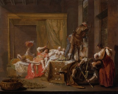 Scene from the Wedding of Messalina and Gaius Silius, possibly an episode from a Play, Brothel