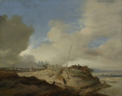 Landscape with a Sign Post, Philips Wouwerman, 1650 - 1668