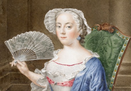 Portrait of a Lady with a Fan, DaniÃ«l Bruyninx, 1758