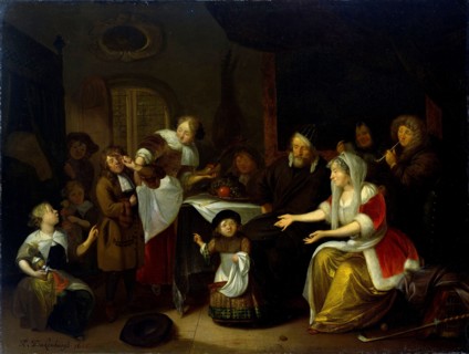 Feast of Saint Nicholas, Richard Brakenburg, 1685