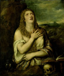 Penitent Mary Magdalene, copy after Titiaan, 1550 - 1750