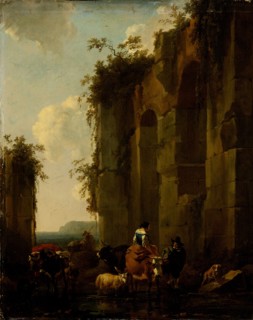 Italian Ruins, Nicolaes Pietersz. Berchem, 1658