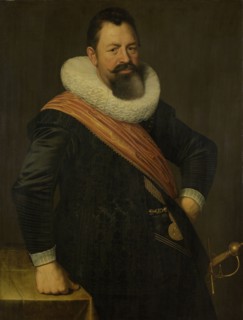 Portrait of Jochem Hendricksz. Swartenhont, Lieutenant-Admiral of Holland, Husband of Elisabeth