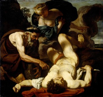 Selene and Endymion, formerly entitled The Death of Orion, attributed to Johann Carl Loth, 1660 -