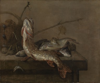 Still life with fish, Pieter van Noort, 1648 - 1672