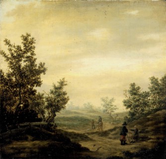 A Road in the Dunes, attributed to Claes van Beresteyn, c. 1629 - c. 1684