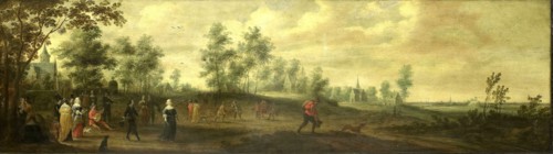 Landscape with a Dancing Couple, Pieter Meulener, 1645