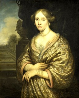 Portrait of Petronella van der Burcht, first Wife of FranÃ§ois Leidecker, Zacharias Blijhooft, 1674
