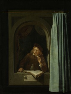 Man Smoking a Pipe, Gerard Dou, c. 1650