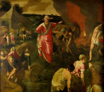 Parable of the Weeds among the Wheat, attributed to Isaac Claesz. van Swanenburg, 1590 - 1610