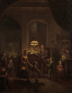 Night School, George Gillis Haanen, 1835