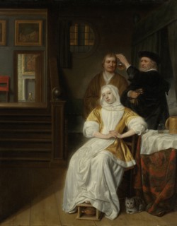 The Anemic Lady, Sick Lady, Samuel van Hoogstraten, 1660 - 1678