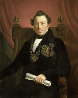 Portrait of Coenraad van Hulst, Actor, as President of the Arts-Promoting Company VW in Amsterdam,
