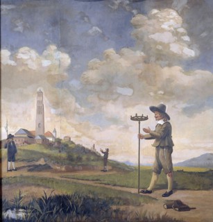 Portrait of a Surveyor, Andries van der Wal, Anonymous, 1650 - 1674