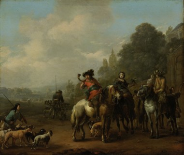 Return from the Hunt, Johannes Lingelbach, 1650 - 1674